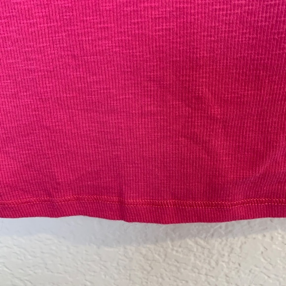 Aeropostale Womens Y2K Fitted Henley Top Size XL Pink 1987 NYC Spellout Preppy - Picture 10 of 11